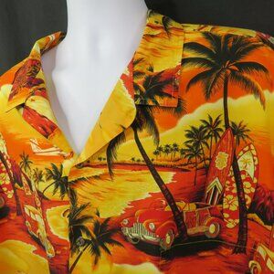 Royal Creations Hawaiian Shirt Mens 4XL Aloha Sunset 100% Cotton Made in Hawaii